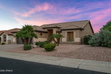 BEAUTIFUL MOUNTAIN & GOLF COURSE VIEWS...AND THE BEST SUNSET on Tuscany Falls At Pebble Creek in Arizona - for sale on GolfHomes.com, golf home, golf lot
