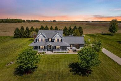 Step into timeless elegance with this stunning two-story on Dyersville Golf and Country Club in Iowa - for sale on GolfHomes.com, golf home, golf lot