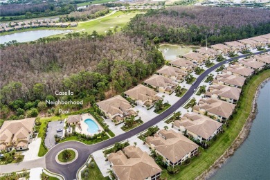 Lowest priced first floor carriage home in Casella with a unique on Pelican Preserve Golf Club in Florida - for sale on GolfHomes.com, golf home, golf lot