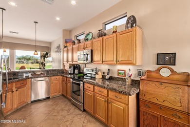 Sundrenched and move-in ready, this Extended Keystone model sits on Heritage Highlands At Dove Mountain in Arizona - for sale on GolfHomes.com, golf home, golf lot