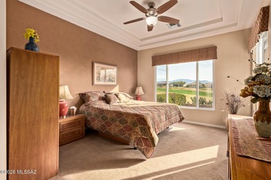 Sundrenched and move-in ready, this Extended Keystone model sits on Heritage Highlands At Dove Mountain in Arizona - for sale on GolfHomes.com, golf home, golf lot