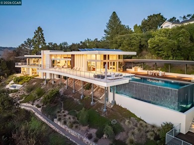 This Swatt-Miers home is impeccably appointed and commands on Orinda Country Club in California - for sale on GolfHomes.com, golf home, golf lot