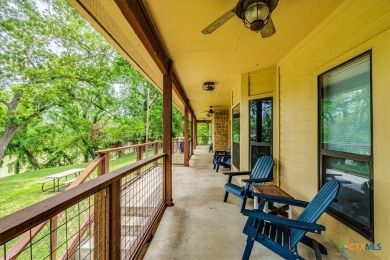 Welcome home to 302 Guadalupe River Drive, a custom waterfront on Golf Club of Seguin in Texas - for sale on GolfHomes.com, golf home, golf lot