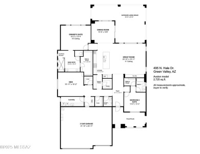 Live your luxury lifestyle! This stunning and spacious Avalon on Quail Creek Country Club  in Arizona - for sale on GolfHomes.com, golf home, golf lot