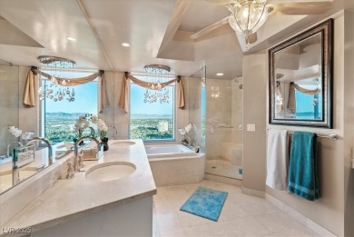 The view steals the show! Soaring high above the city on the on Las Vegas Country Club in Nevada - for sale on GolfHomes.com, golf home, golf lot