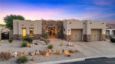 This stunning 5-bedroom, 4-bathroom custom home, built in 2011 on Laughlin Ranch Golf Club in Arizona - for sale on GolfHomes.com, golf home, golf lot