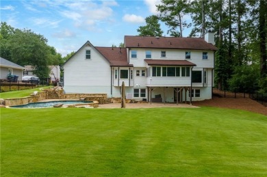 Stunning Salt Water Pool w/Hot Tub On Golf Course Lot In Popular on Indian Hills Country Club in Georgia - for sale on GolfHomes.com, golf home, golf lot
