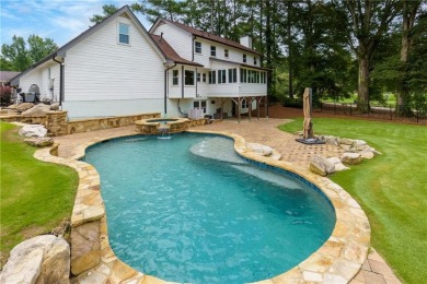 Stunning Salt Water Pool w/Hot Tub On Golf Course Lot In Popular on Indian Hills Country Club in Georgia - for sale on GolfHomes.com, golf home, golf lot