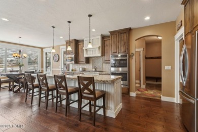 Discover refined mountain living in this stunning custom-built on Homestead Golf Club and Resort in Utah - for sale on GolfHomes.com, golf home, golf lot