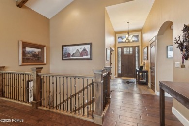 Discover refined mountain living in this stunning custom-built on Homestead Golf Club and Resort in Utah - for sale on GolfHomes.com, golf home, golf lot