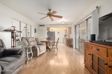 Desert retreat living at its finest in the vibrant active adult on Sun City Riverview Golf Course in Arizona - for sale on GolfHomes.com, golf home, golf lot