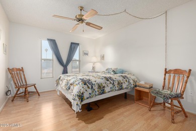 Desert retreat living at its finest in the vibrant active adult on Sun City Riverview Golf Course in Arizona - for sale on GolfHomes.com, golf home, golf lot