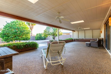 Desert retreat living at its finest in the vibrant active adult on Sun City Riverview Golf Course in Arizona - for sale on GolfHomes.com, golf home, golf lot