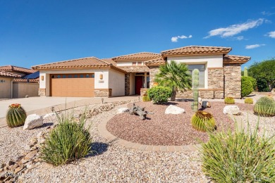 Welcome to this spectacular golf course home with stack stone on Quail Creek Country Club - Coyote in Arizona - for sale on GolfHomes.com, golf home, golf lot