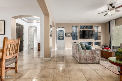 LOOKING FOR AN ACTIVE LIFESTYLE? This charming front courtyard on Poston Butte Golf Club in Arizona - for sale on GolfHomes.com, golf home, golf lot