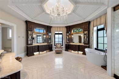 Set on 4.55 acres at the very end of prestigious W Gulf Drive on  in Florida - for sale on GolfHomes.com, golf home, golf lot