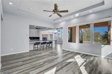 Welcome to this single-story residence located behind the gates on Red Rock Country Club in Nevada - for sale on GolfHomes.com, golf home, golf lot