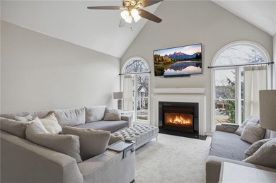 Welcome to this 5-bedroom home that sits on a corner lot and on Towne Lake Hills Golf Club in Georgia - for sale on GolfHomes.com, golf home, golf lot