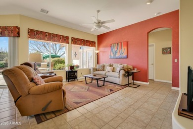 Charming home in the sought-after Verde Santa Fe 55+ community on  in Arizona - for sale on GolfHomes.com, golf home, golf lot