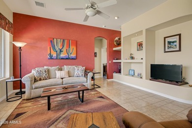 Charming home in the sought-after Verde Santa Fe 55+ community on  in Arizona - for sale on GolfHomes.com, golf home, golf lot