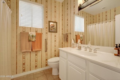 Charming home in the sought-after Verde Santa Fe 55+ community on  in Arizona - for sale on GolfHomes.com, golf home, golf lot