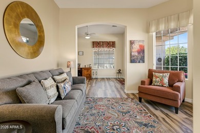 Charming home in the sought-after Verde Santa Fe 55+ community on  in Arizona - for sale on GolfHomes.com, golf home, golf lot