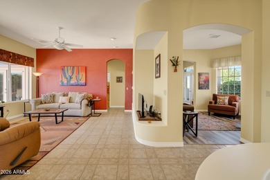 Charming home in the sought-after Verde Santa Fe 55+ community on  in Arizona - for sale on GolfHomes.com, golf home, golf lot