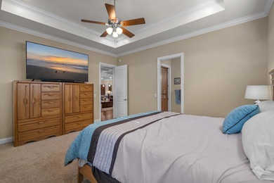 This exquisite single-level home on a pristine lake lot in the on Myrtlewood Golf Course and Club  in South Carolina - for sale on GolfHomes.com, golf home, golf lot