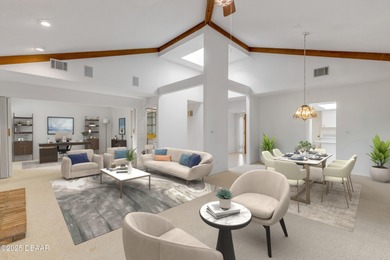 Take in peaceful golf course views from this inviting 2 bedroom on Sugar Mill Country Club in Florida - for sale on GolfHomes.com, golf home, golf lot