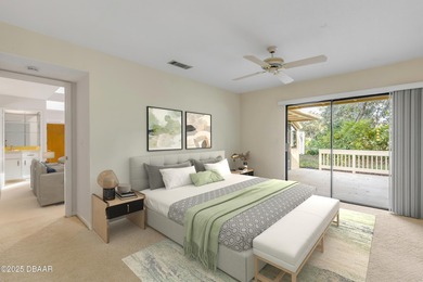 Take in peaceful golf course views from this inviting 2 bedroom on Sugar Mill Country Club in Florida - for sale on GolfHomes.com, golf home, golf lot