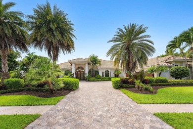 Perched on a rare, oversized lot at the end of a quiet on Boca Delray Golf and Country Club in Florida - for sale on GolfHomes.com, golf home, golf lot