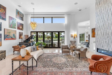 Perched on a rare, oversized lot at the end of a quiet on Boca Delray Golf and Country Club in Florida - for sale on GolfHomes.com, golf home, golf lot