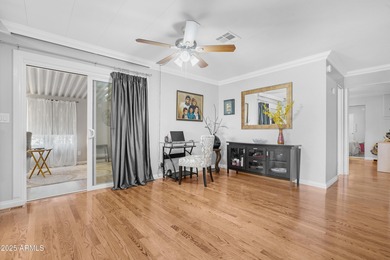 Welcome to Sun Lakes! This charming 2-bedroom, 2-bath home in on Sun Lakes Country Club in Arizona - for sale on GolfHomes.com, golf home, golf lot