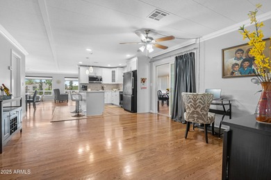 Welcome to Sun Lakes! This charming 2-bedroom, 2-bath home in on Sun Lakes Country Club in Arizona - for sale on GolfHomes.com, golf home, golf lot