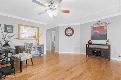 Welcome to Sun Lakes! This charming 2-bedroom, 2-bath home in on Sun Lakes Country Club in Arizona - for sale on GolfHomes.com, golf home, golf lot