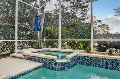 LAKEFRONT fountain views set the tone for this exceptional POOL on Plantation Bay Golf and Country Club in Florida - for sale on GolfHomes.com, golf home, golf lot