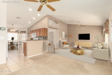 Discover all the charm of this gorgeous single-story home in the on Sunland Springs Golf Course  in Arizona - for sale on GolfHomes.com, golf home, golf lot