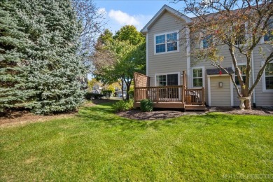 Stunning two-story end unit in Bowes Creek Country Club offers a on Bowes Creek Country Club in Illinois - for sale on GolfHomes.com, golf home, golf lot