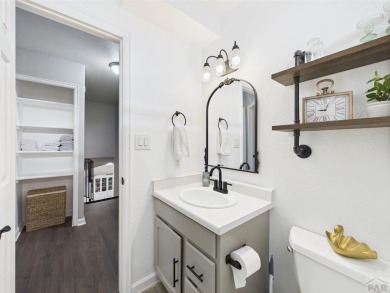 Experience luxury and comfort in this beautiful 2-story home on Desert Hawk At Pueblo West in Colorado - for sale on GolfHomes.com, golf home, golf lot