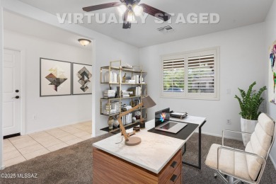 Located in Rancho Vistoso, this Elevation C Plan with Stone sits on The Golf Club at Vistoso in Arizona - for sale on GolfHomes.com, golf home, golf lot