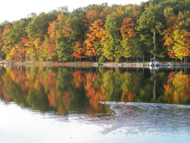 Lake view on a double lot on Treasure Lake - Gold in Pennsylvania - for sale on GolfHomes.com, golf home, golf lot