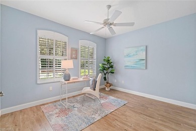 Sun-drenched southern exposure, a stunning updated pool, and on Shadow Wood Country Club in Florida - for sale on GolfHomes.com, golf home, golf lot