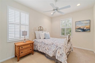 Sun-drenched southern exposure, a stunning updated pool, and on Shadow Wood Country Club in Florida - for sale on GolfHomes.com, golf home, golf lot