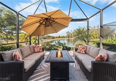 Wow! Lovely partially furnished Milan floorplan lakefront home on Pelican Preserve Golf Club in Florida - for sale on GolfHomes.com, golf home, golf lot