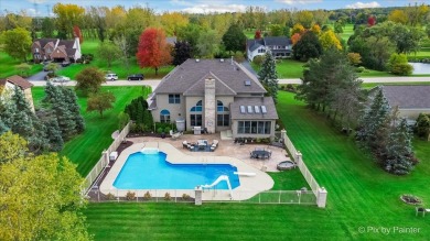 Resort-style living awaits in this 5,779 sf custom-built home in on Prairie Isle Golf Course in Illinois - for sale on GolfHomes.com, golf home, golf lot