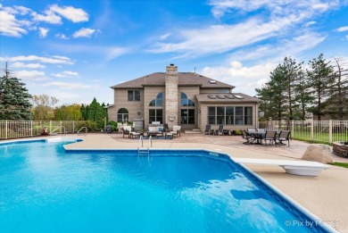 Resort-style living awaits in this 5,779 sf custom-built home in on Prairie Isle Golf Course in Illinois - for sale on GolfHomes.com, golf home, golf lot