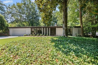 Welcome home to this stunning true mid century modern on Bobby Jones Golf Club in Georgia - for sale on GolfHomes.com, golf home, golf lot