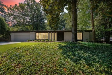 Welcome home to this stunning true mid century modern on Bobby Jones Golf Club in Georgia - for sale on GolfHomes.com, golf home, golf lot