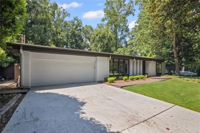 Welcome home to this stunning true mid century modern on Bobby Jones Golf Club in Georgia - for sale on GolfHomes.com, golf home, golf lot