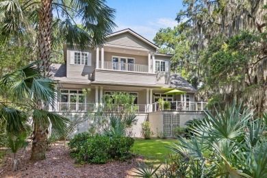 This lovingly maintained low-country style home is set back from on The Seabrook Island Club in South Carolina - for sale on GolfHomes.com, golf home, golf lot